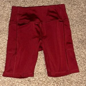 Maroon Biker Shorts size Small (4-6)